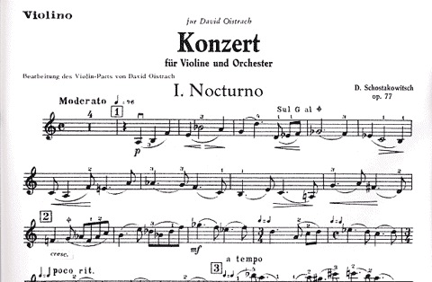 Shostakovich, Dmitri (Oistrakh): Concerto #1 (violin & piano)