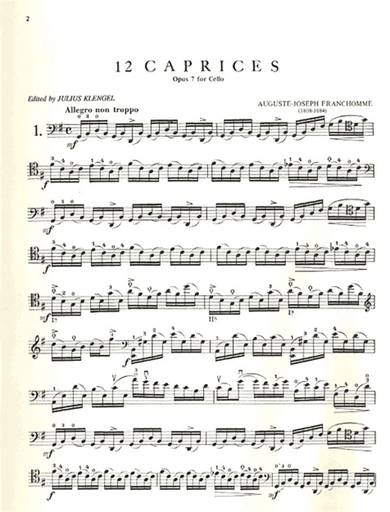 Franchomme, Auguste (Klengel): Caprices Op.7 (cello)