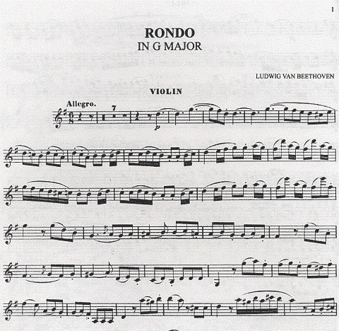 Beethoven, L. van: Rondo in G Major n Variations in F Major (violin and piano)