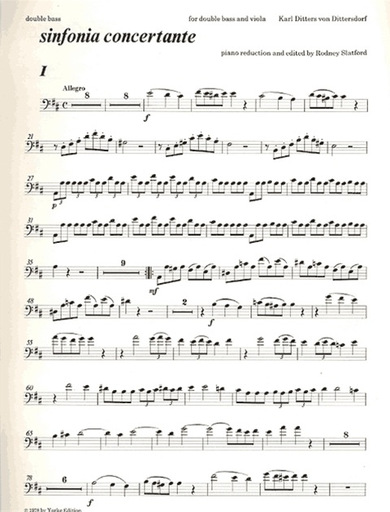 Dittersdorf, Carl Ditters von: Symphony Concertante (viola/bass/piano)