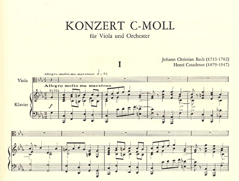 Bach, J.C.: Concerto in c minor (viola, CD, piano)