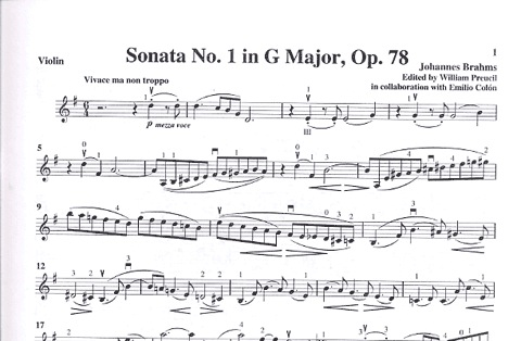Brahms (Preucil): Sonata No.1 in G Major, Op.78 (violin & piano) Masters Music