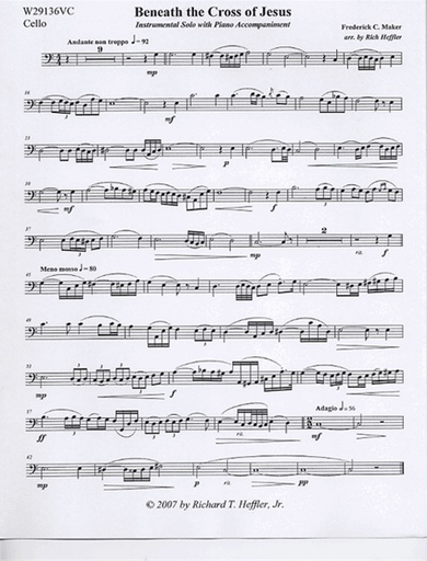 Heffler, R.: Beneath the Cross of Jesus (cello & piano)