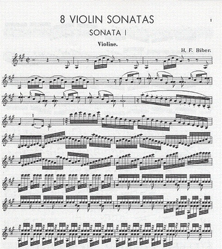 Biber, von H.I.F. : Eight Sonatas (violin and piano)