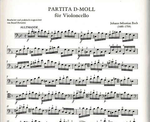 Bach (Pertorini): Partita in D minor, BWV1013 - TRANSCRIBED (cello)