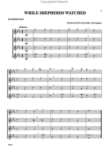 Ryden (arr): Christmas Quartets for All (flute)