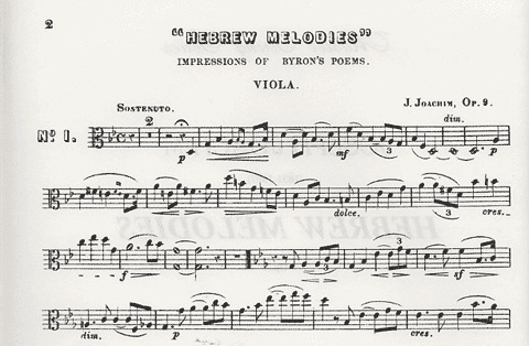 Joachim, , Joseph: Hebrew Melodies Op.9 (viola & piano)