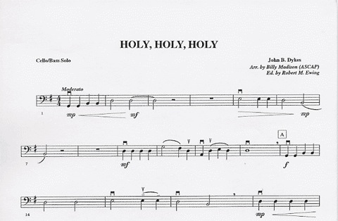 Madison, Billy: Holy, Holy, Holy (Cello & Piano)