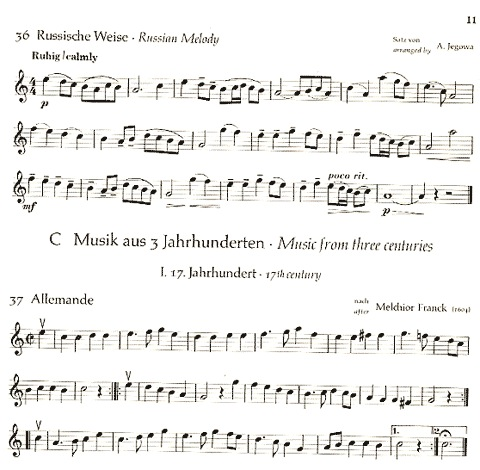 Doflein: 50 Small Pieces for Beginners (violin & piano)