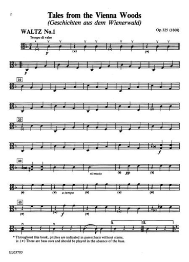 Strauss, J. Jr (Paradise, arr.): Waltzes for String Quartet or String Orchestra (viola)