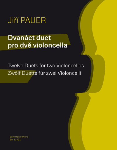 Pauer, Jiri: Twelve duets for 2 Violoncellos (2 cellos) Barenreiter