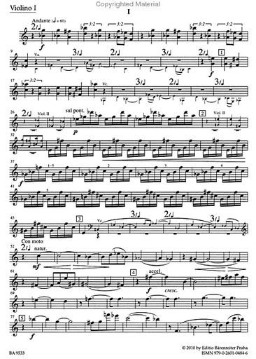 Janacek, Leos: String Quartet No. 2 (Intimate Letters) Barenreiter