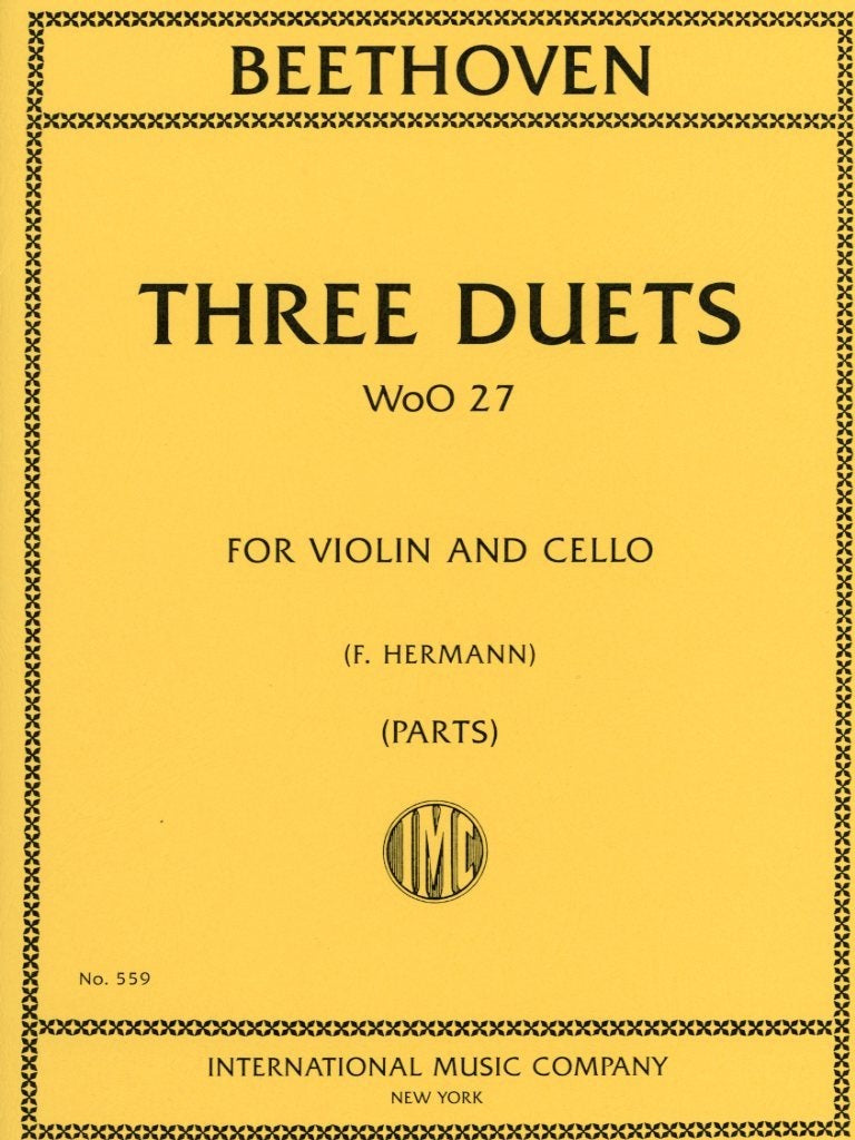 Beethoven, L.van (Hermann): Three Duets WoO 37 (Violin & Cello), International