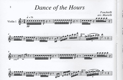 Ponchielli (Martelli): Dance of the Hours (string quartet)