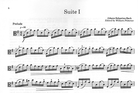Bach, J.S. (Primrose): Five Suites for Viola