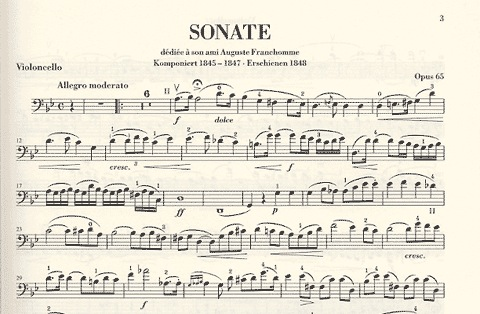 Chopin, F. (Zimmermann, ed.): Cello Sonata, Op.65, urtext (cello & piano)