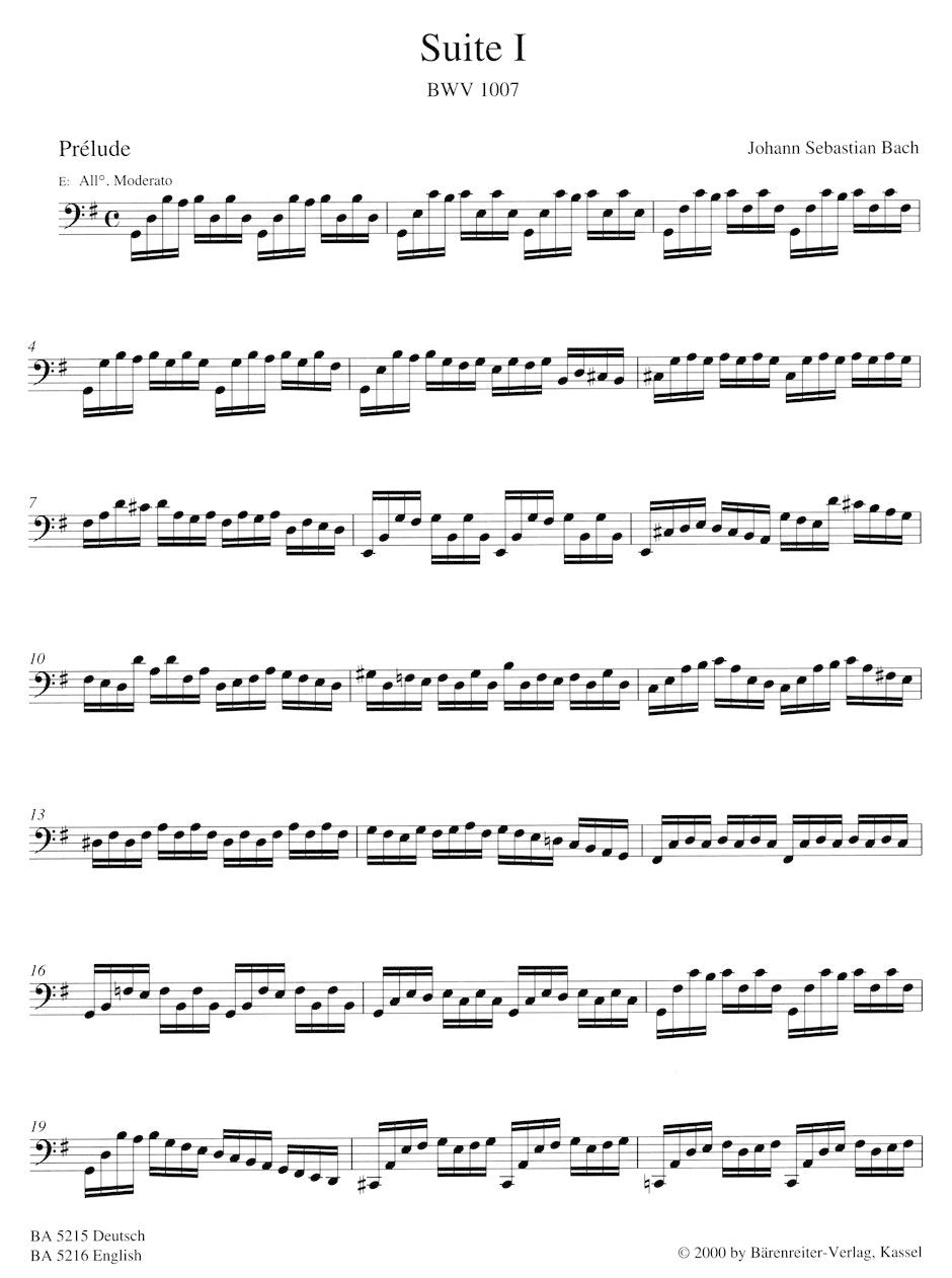 Bach, J.S. (Woodfull-Harris / Schwemer): 6 Suites for Cello Solo, BWV1007-1012, scholarly edition (cello) Barenreiter