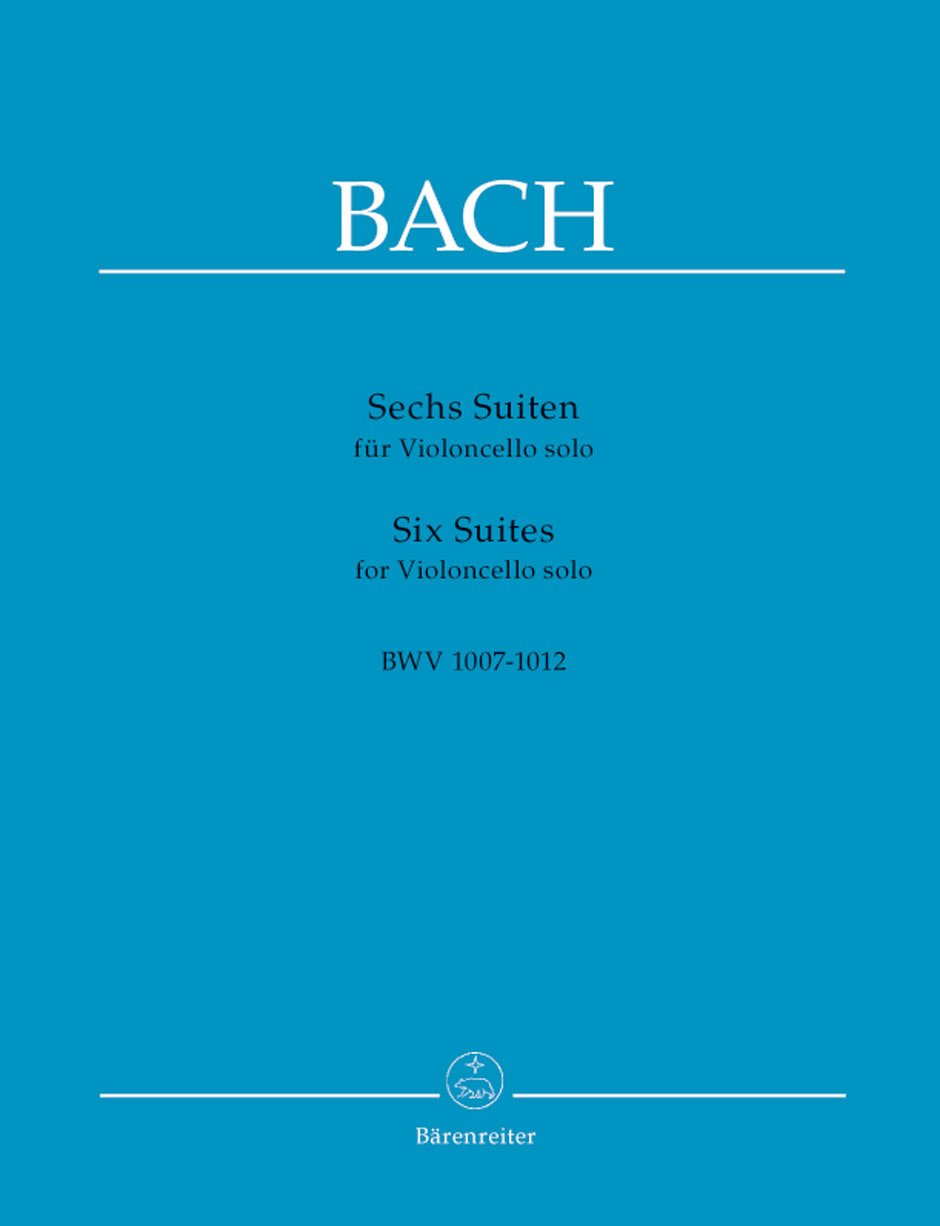 Bach, J.S. (Wenzinger): 6 Suites for Cello Solo, BWV1007-1012 - URTEXT (cello) Barenreiter