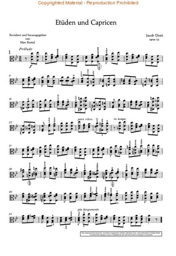 Dont, j (Rostal): Etudes Op.35 (viola)