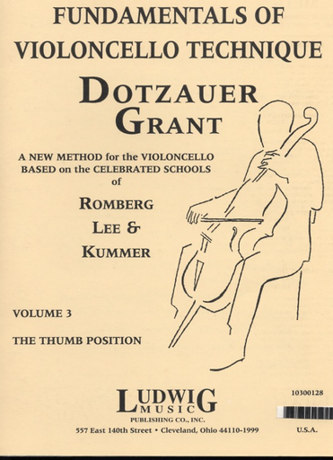 Grant, Francis: Fundamentals of Violoncello Technique Vol.3 (cello) Ludwig Masters