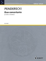 Penderecki, Krzysztof: Duo concertante (violin & bass)