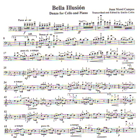 Tavares, Manuel and Campos, Juan (Colon): Two Puerto Rican Dances (Cello & Piano)