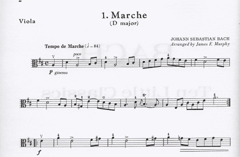 Bach, J.S. (Murphy): 10 Little Classics (viola & piano)