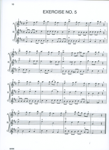 Forque, Charles: Harmonized Rhythms for String Orchestra (violin)