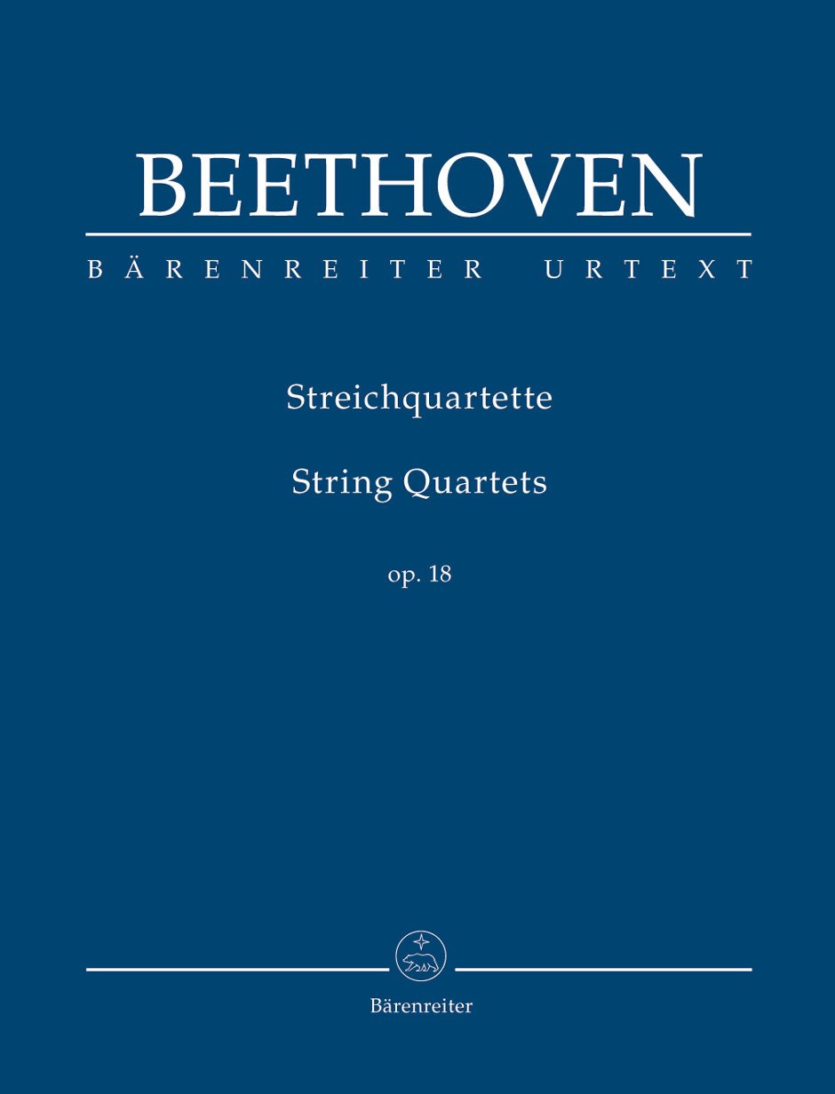 Beethoven (Del Mar): String Quartets, Op. 18, Nos. 1-6 -URTEXT (study score) Barenreiter