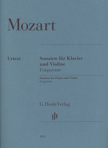 Mozart, W.A. (Seiffert, ed.): Fragments, urtext (violin and piano)