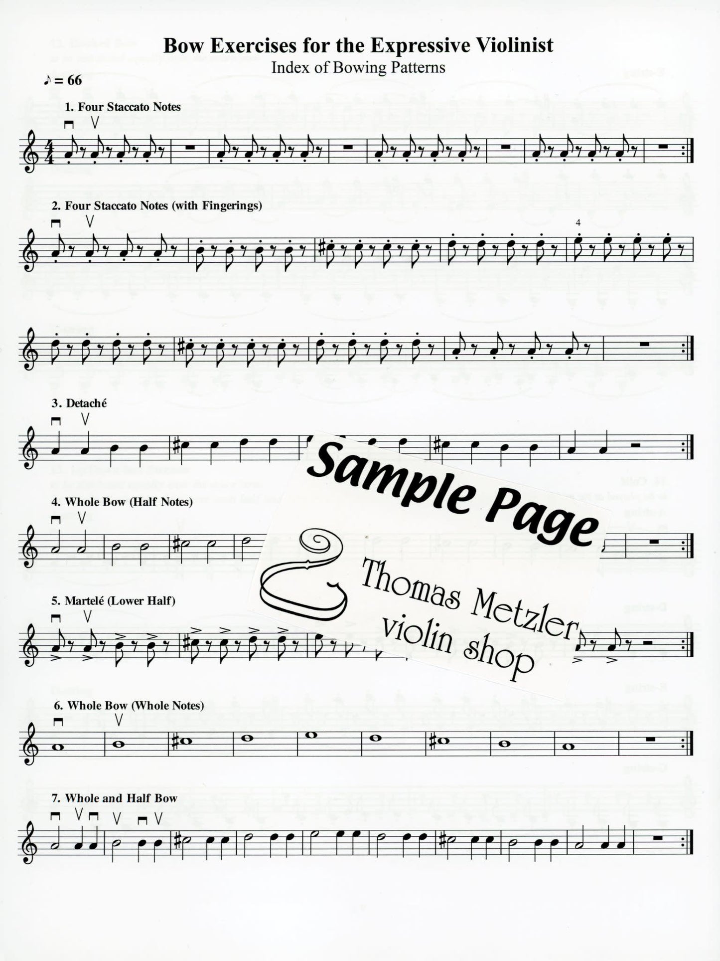 France, David: Bow Exercises for the Expressive Violinist Part 2 (violin) Craddock Road