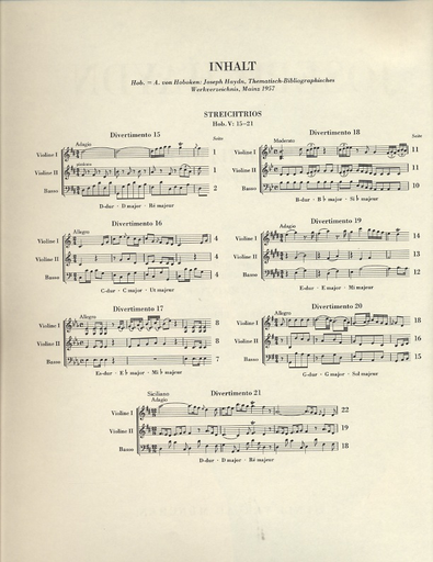 Haydn, F.J.: String Trios, Vol.2, urtext (2 violins and cello)