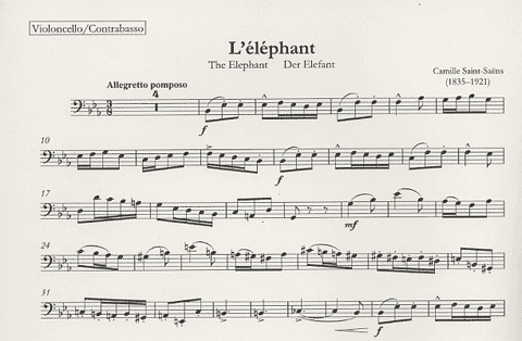 Saint-Saens, Camille: Carnival of the Animals (cello & piano)