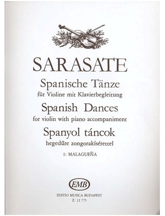 Sarasate, Pablo de: Spanish Dance Malaguena (violin & Piano)