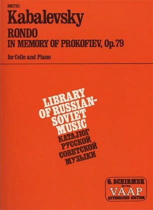 Kabalevsky: Rondo Memory of Prokofiev (cello & piano)