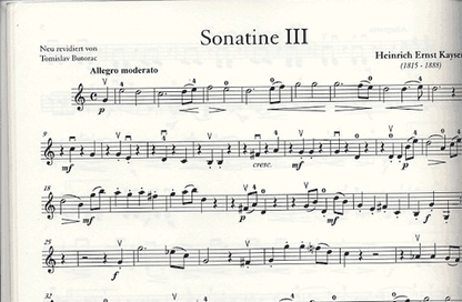 Kayser, H.E.: Four Very Easy Sonatinas Op.35 (cello & piano)