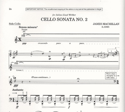 MacMillan, J.: Sonata No.2 (Cello & Piano)