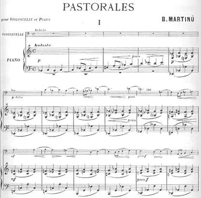 Martinu, Bohuslav: Pastorales-6 Pieces (cello & piano)