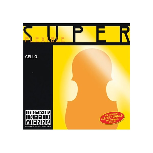 SUPERFLEXIBLE chrome cello string set, medium, by Thomastik-Infeld