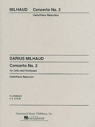 MIlhaud, D.: Concerto No.2 (cello and piano)