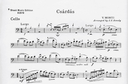 Monti (Seredy): Csardas (cello & piano)