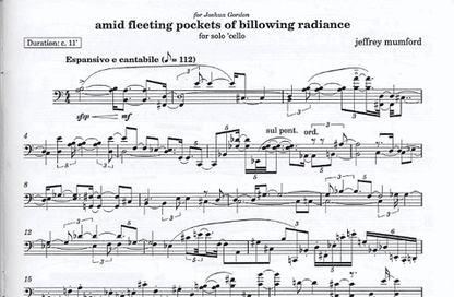 Mumford, Jeffrey: Billowing Radiance (cello)