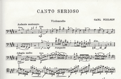 Nielsen, Carl: Canto Serioso for cello & piano