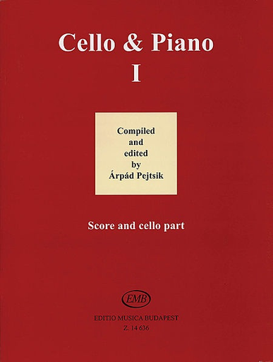 Pejtsik, Arpad: Cello & Piano, Vol.1 (cello & piano), Edito Musica Budapest