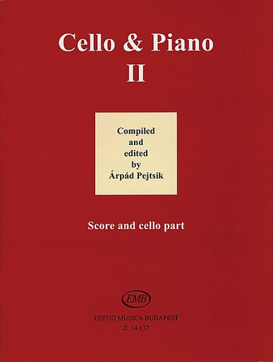 Pejtsik, Arpad: Cello & Piano, Vol.2 (cello & piano), Edito Musica Budapest