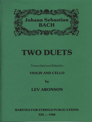 Bach, J.S. (Aronson): Two Duets (violin & cello)