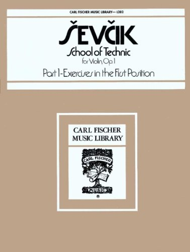 Sevcik: School of Violin Technique, Op.1, Bk.1 (violin)