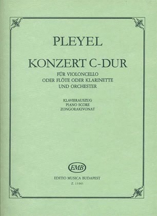 Pleyel: Cello Concerto in C (cello & piano)