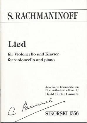 Rachmaninoff, Sergei: Lied for Cello & Piano