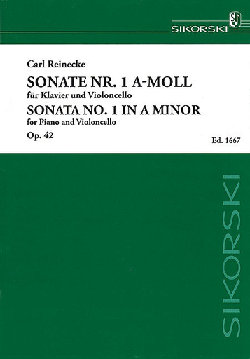 Reinecke, Carl: Sonata No. 1 in A minor, Op. 42.